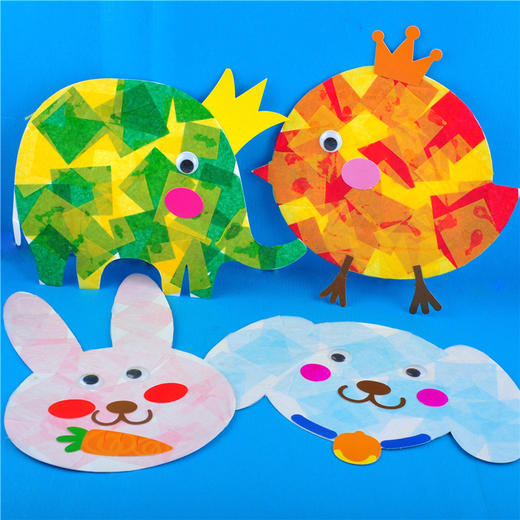 幼儿园课堂手工DIY彩色动物薄纸材料包 商品图11