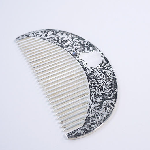 意大利经典雕金 990银梳子○悦物Jewelry 商品图0