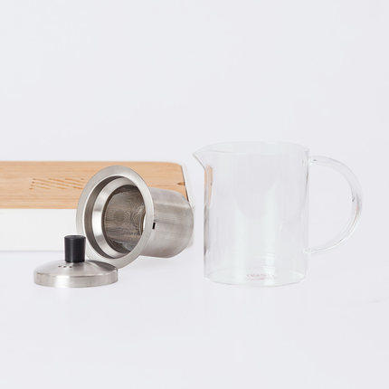 耐高温玻璃茶壶 过滤不锈钢泡茶壶  红茶茶具  花茶壶套装  泡茶器 商品图1