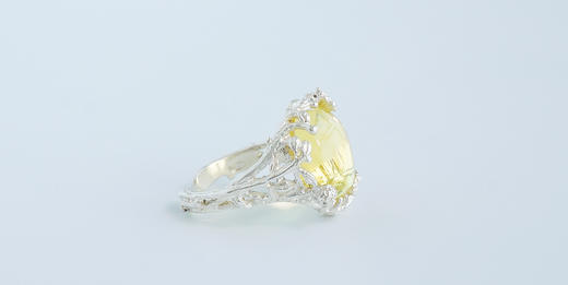 Summer Garden 系列 琥珀 植物戒指○悦物Jewelry 商品图6