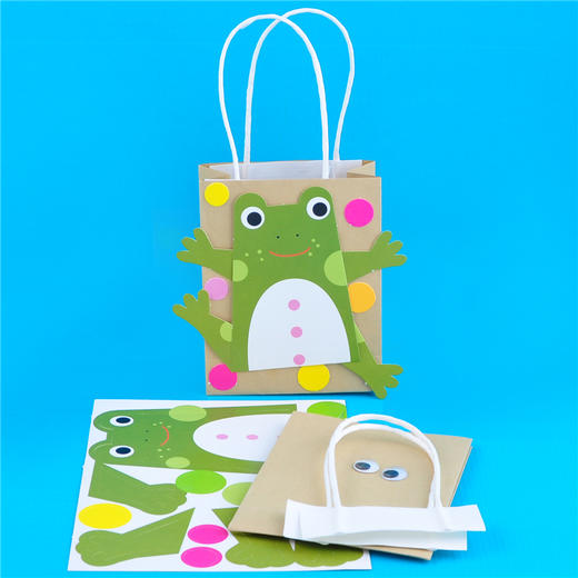 幼儿园课堂手工DIY新动物手提袋纸袋材料包 商品图14