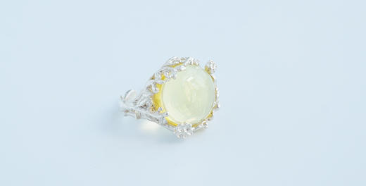 Summer Garden 系列 琥珀 植物戒指○悦物Jewelry 商品图5