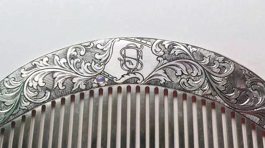 意大利经典雕金 990银梳子○悦物Jewelry 商品图10