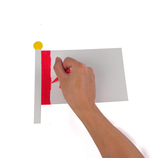 国庆节白卡涂色国旗 商品图4