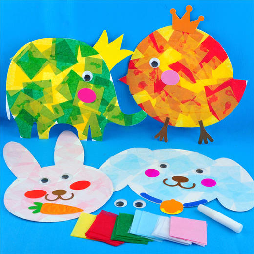 幼儿园课堂手工DIY彩色动物薄纸材料包 商品图9