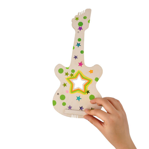 【美可—表演区】幼儿园课堂手工DIY音乐木吉他材料包 商品图6