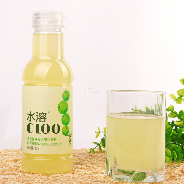 445ml*15瓶农夫山泉水溶青皮桔味