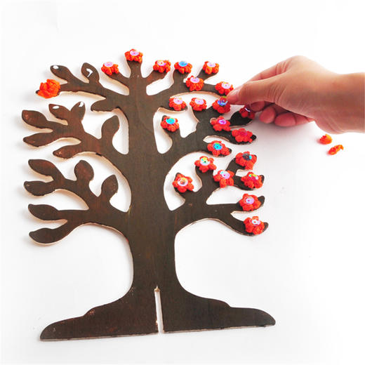 幼儿园课堂手工DIY创意美工木质发财树材料包 商品图8