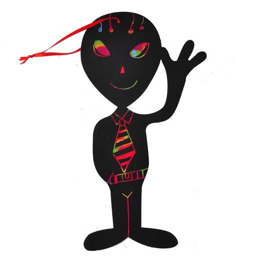 幼儿园课堂手工DIY美卡创意太空刮刮卡材料包 商品图5