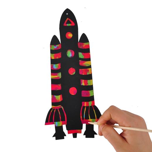 幼儿园课堂手工DIY美卡创意太空刮刮卡材料包 商品图13