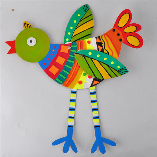 幼儿园课堂手工DIY创意美工涂色大鸟材料包 商品图8