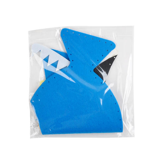 幼儿园课堂手工diy创意美工不织布鲨鱼帽子材料包