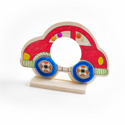 幼儿园课堂手工DIY木质交通工具相框材料包 商品图14