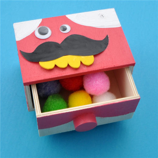 幼儿园课堂手工DIY白胚木质抽屉材料包 商品图5