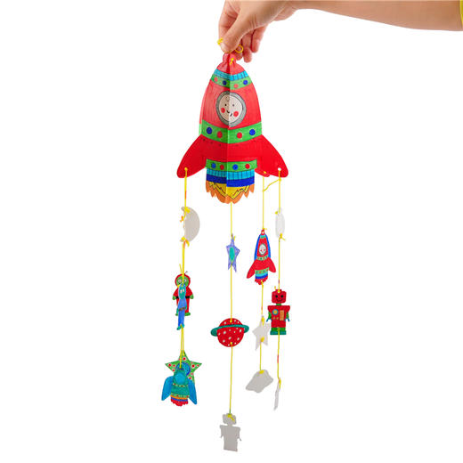 幼儿园课堂手工DIY卡纸火箭吊饰材料包 商品图2