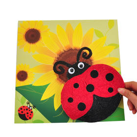 幼儿园课堂手工DIY创意手工绕线瓢虫材料包