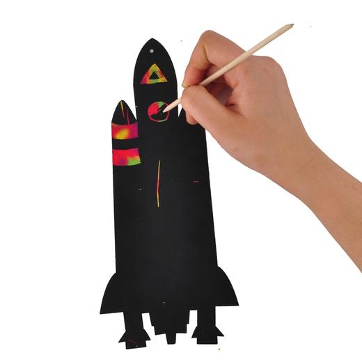 幼儿园课堂手工DIY美卡创意太空刮刮卡材料包 商品图12