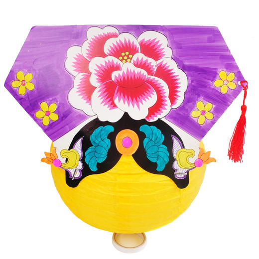 幼儿园课堂手工DIY格格旗头纸板头饰材料包 商品图4