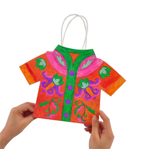幼儿园课堂手工DIY绘画中国服装卡纸材料包 商品图4