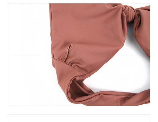 【泳衣】*新款少女复古格子豆沙红性感小胸聚拢高腰遮肚显瘦分体泳衣女 商品图3