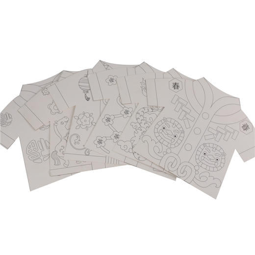 幼儿园课堂手工DIY绘画中国服装卡纸材料包 商品图13