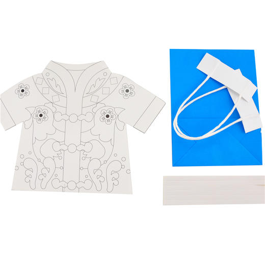 幼儿园课堂手工DIY绘画中国服装卡纸材料包 商品图5