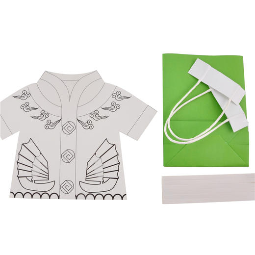 幼儿园课堂手工DIY绘画中国服装卡纸材料包 商品图12