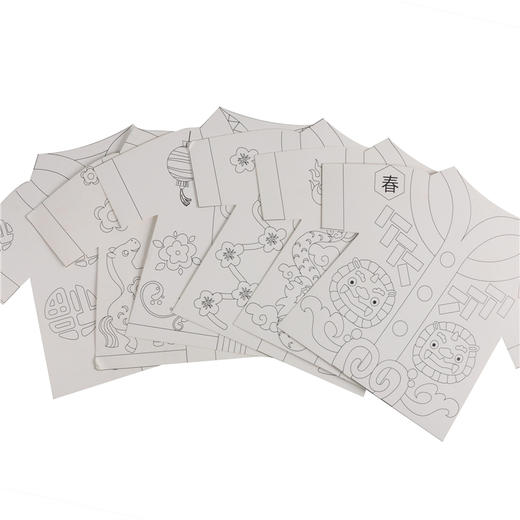 幼儿园课堂手工DIY绘画中国服装卡纸材料包 商品图14