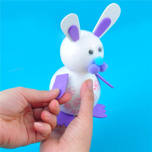 幼儿园课堂手工DIY 小兔和小鸡保利龙材料包 商品图6