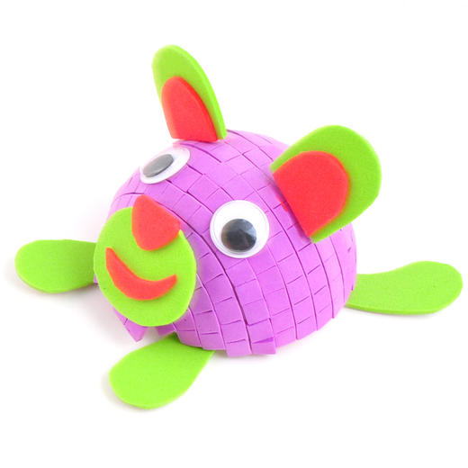 幼儿园课堂手工DIY半球保利龙小动物材料包 商品图1