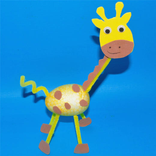 幼儿园课堂手工DIY蛋形保利龙动物材料包 商品图2