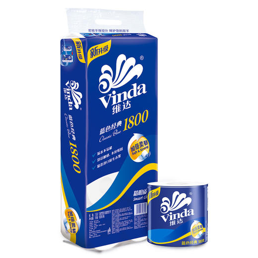 维达蓝色经典180g卫生纸10卷装 商品图0