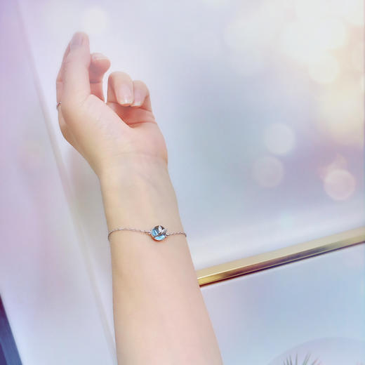 遇见 人鱼泡沫项链韩版唯美锁骨链 纯银925 节日礼物 商品图4