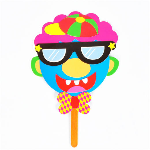 幼儿园课堂手工DIY创意手工 儿童手工纸扇材料包3个装 商品图3