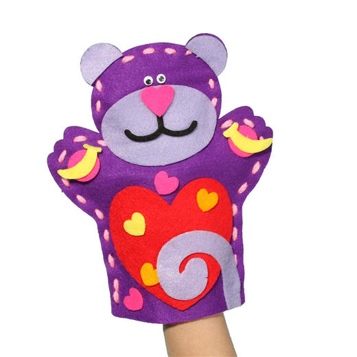 幼儿园课堂手工DIY创意工具，不织布手偶材料包 商品图4