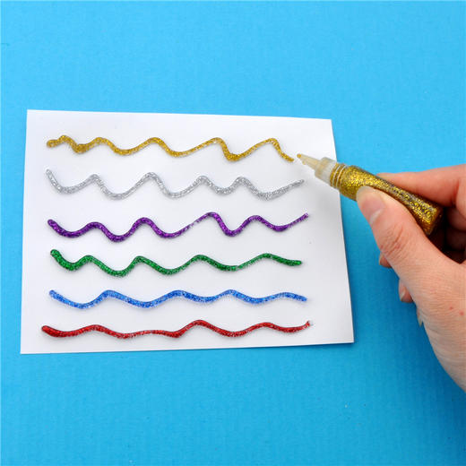 幼儿园课堂手工DIY手工美术美劳创意工具6ML金葱胶水（6支装） 商品图4