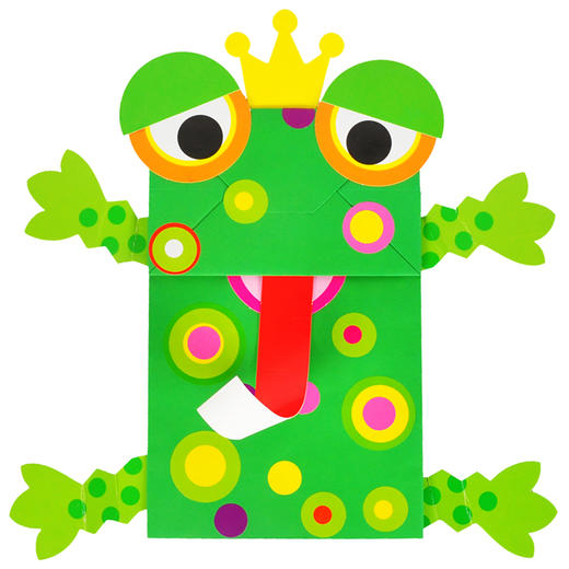 【美可—表演区】动物纸袋手偶材料包幼儿园课堂手工DIY创意手工 商品图4