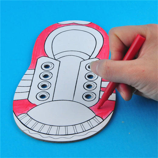 【美可—生活区】幼儿园课堂手工DIY创意手工 穿鞋带材料包 商品图3