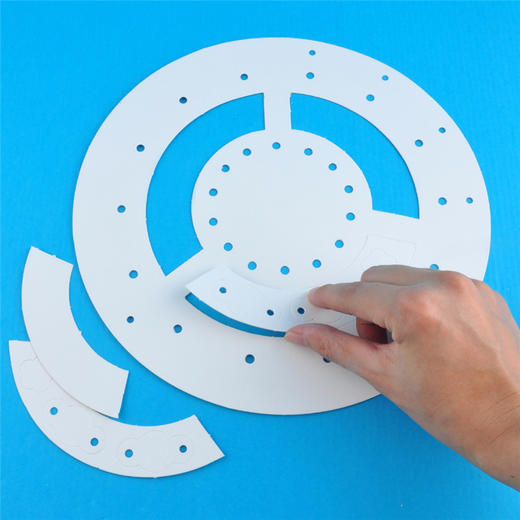 羽毛风铃MEi KE正品幼儿园手工制作装饰材料DIY绘画毛线缝制玩具 商品图3