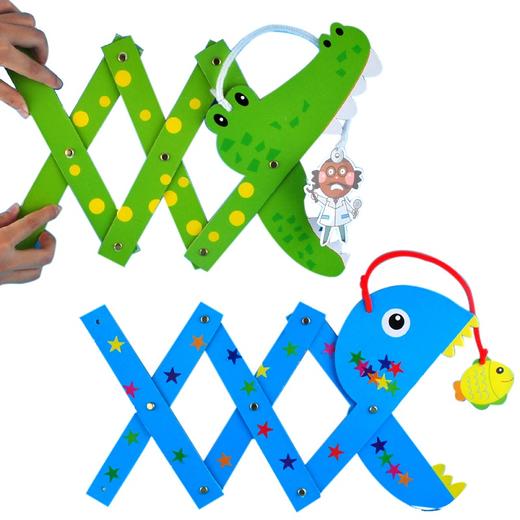 幼儿园课堂手工DIY创意手工，鳄鱼怕怕材料包 商品图1