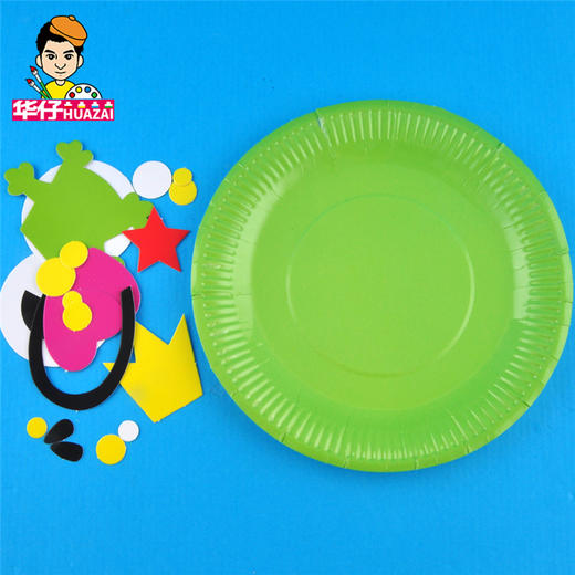 幼儿园课堂手工DIY创意手工，纸盘青蛙材料包 商品图3