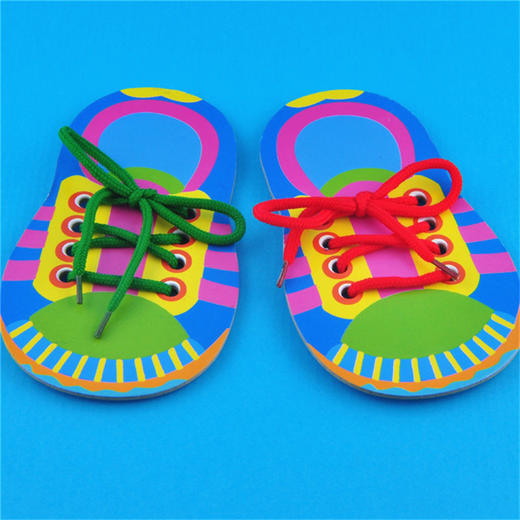 【美可—生活区】幼儿园课堂手工DIY创意手工 穿鞋带材料包 商品图13