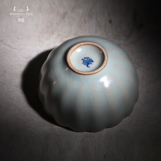 问鼎汝瓷收藏款天青莲花杯（缺货） 商品图2