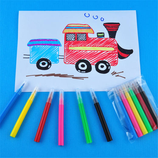 幼儿园课堂手工DIY手工创意工，6色水彩笔 商品图2