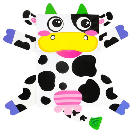 【美可—表演区】动物纸袋手偶材料包幼儿园课堂手工DIY创意手工 商品图2