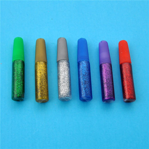 幼儿园课堂手工DIY手工美术美劳创意工具6ML金葱胶水（6支装） 商品图0