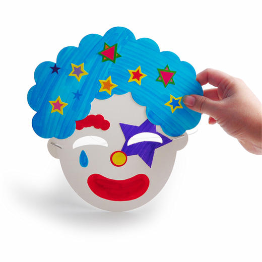 幼儿园课堂手工DIY创意手工小丑面具材料包 商品图5
