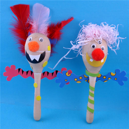 幼儿园课堂手工DIY创意手工音乐沙锤材料包含配件 商品图5