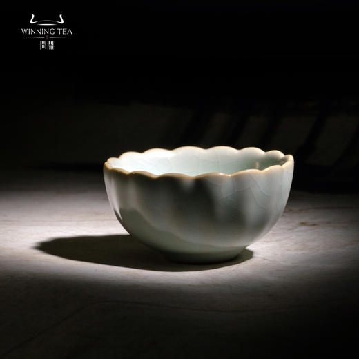 问鼎汝瓷收藏款天青莲花杯（缺货） 商品图0