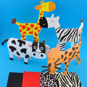 幼儿园课堂手工DIY创意手工，立体动物材料包